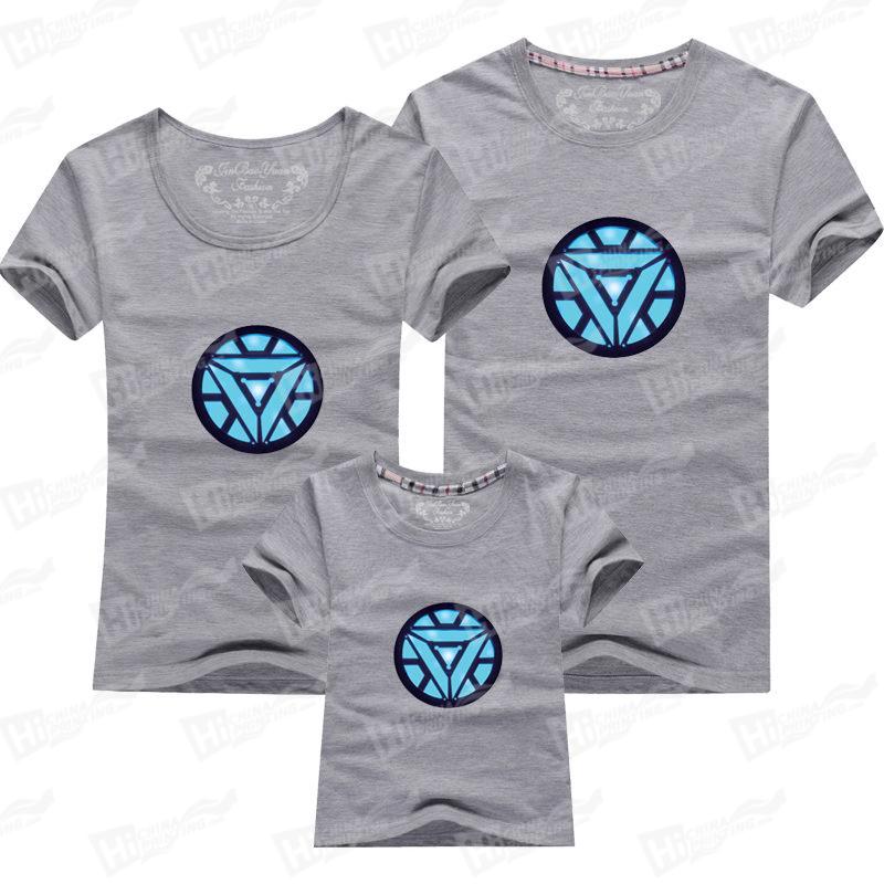 Iron Man Family Matching T-shirts Printing For Wholesale